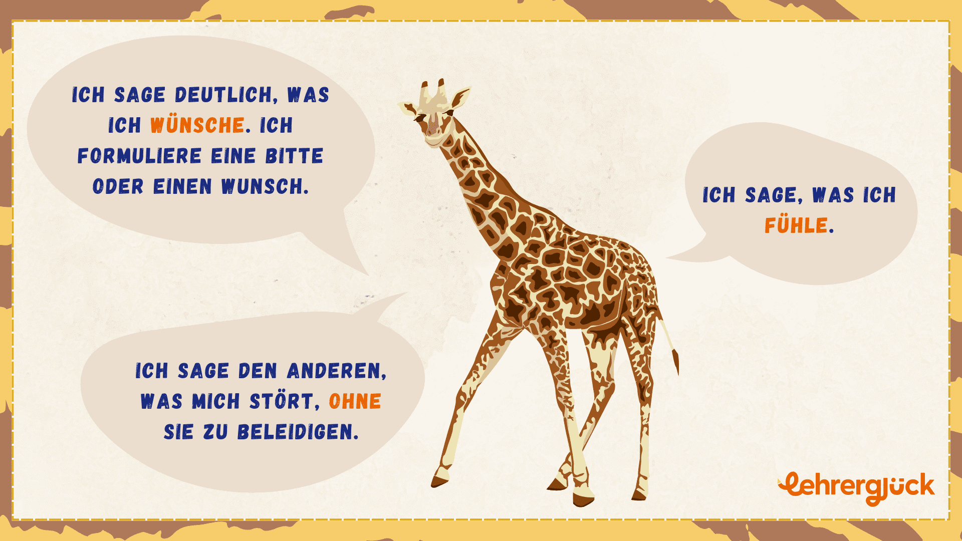 Giraffen- und Wolfssprache in der Grundschule (Klassen 1-6)