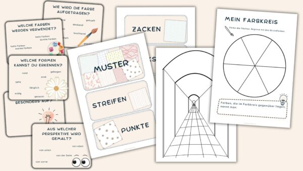 13 Ideen für deinen Kunstunterricht in der Grundschule (Klasse 1 bis 4) 10 Vorschau E-Book Kunst Ideenkiste - 13 kleine Projekte für den Kunstunterricht in der Grundschule (Klasse 1 bis 4) - Formen